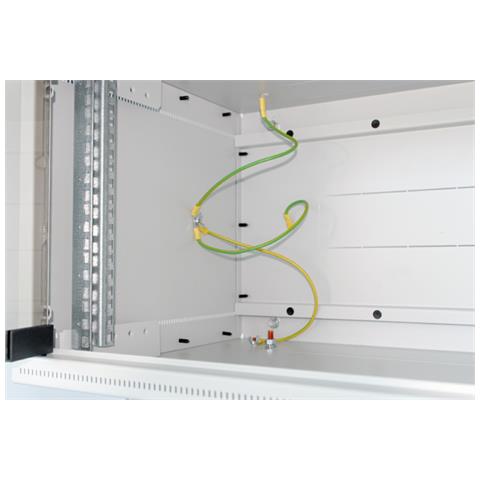 19" Rack Flat-Pack wall-mount 9U / 400 glass door, A muro, Grigio, 550 x 400 x 410 mm - Foto 1